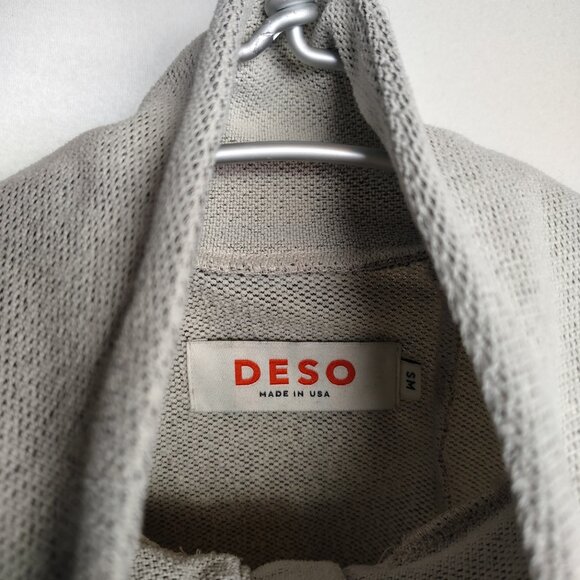 Deso Supply Genevieve Fleece Snap Pullover Size Small beige Small Batch USA - Picture 7 of 13